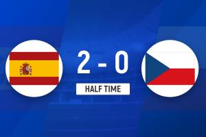 半场-西班牙2-0捷克 亚马尔世界波罗德里破门